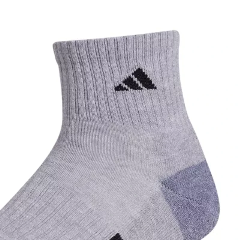 adidas Cushioned Mens 3 Pair Quarter Ankle Socks