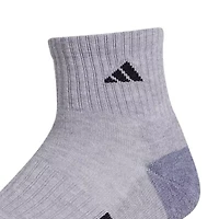 adidas Cushioned Mens 3 Pair Quarter Ankle Socks