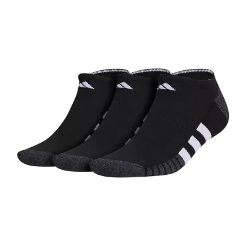 adidas Cushioned Mens 3 Pair No Show Socks