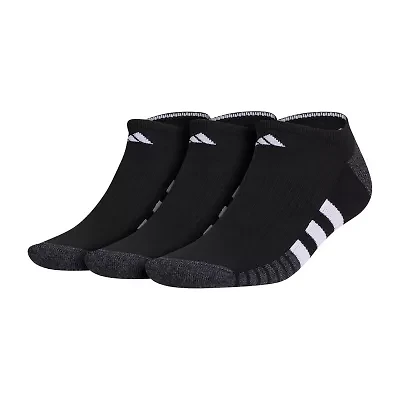 adidas Cushioned Mens 3 Pair No Show Socks