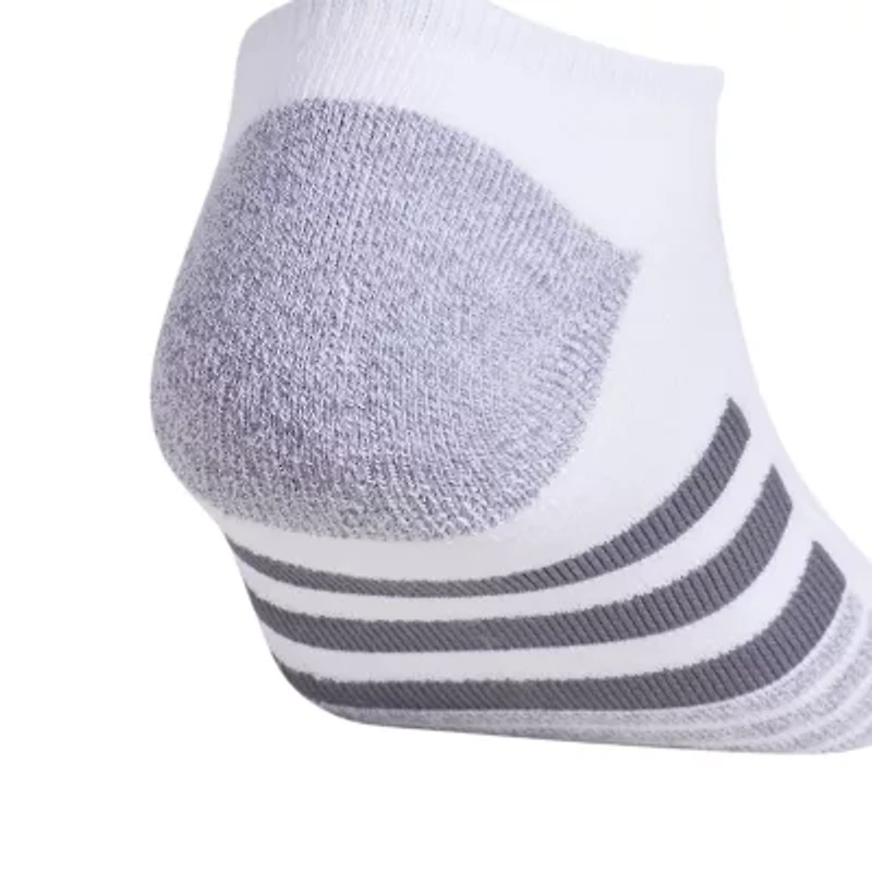 adidas Cushioned Mens 3 Pair No Show Socks