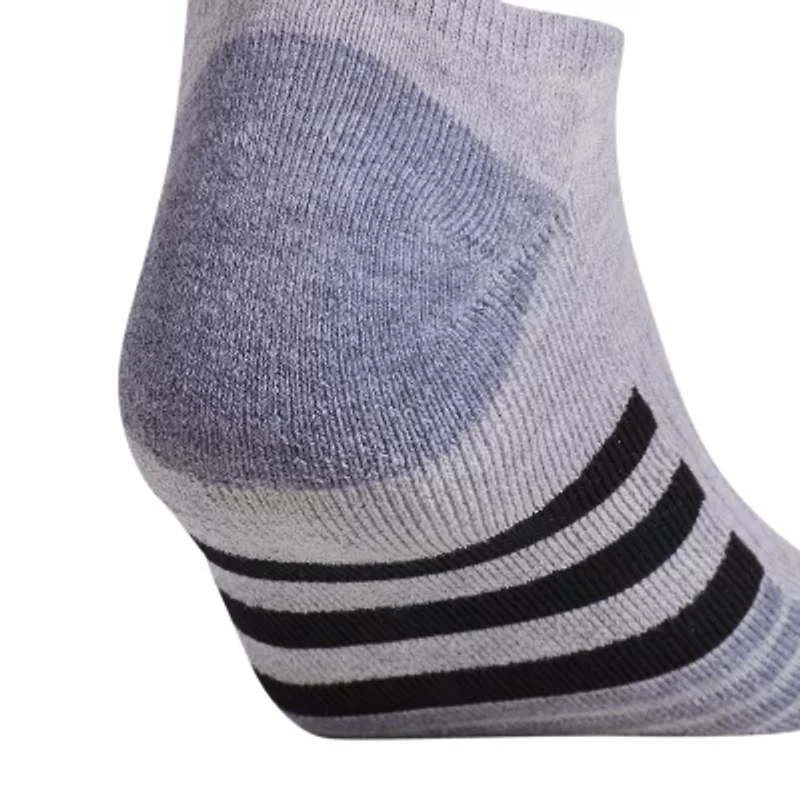 adidas Cushioned Mens 3 Pair No Show Socks