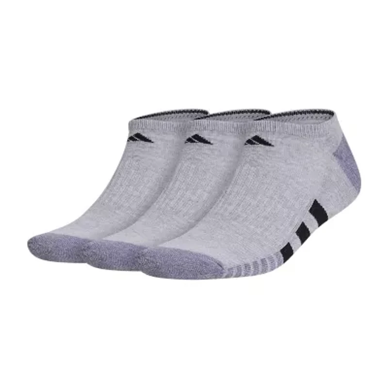 adidas Cushioned Mens 3 Pair No Show Socks