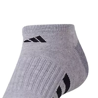 adidas Cushioned Mens 3 Pair No Show Socks