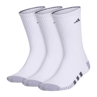 adidas Cushioned Mens 3 Pair Big and Tall Crew Socks