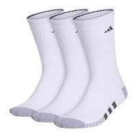 adidas Cushioned Mens 3 Pair Big and Tall Crew Socks