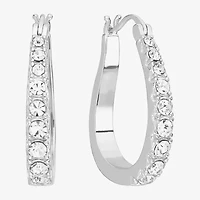 Sparkle Allure Womens Cubic Zirconia 27.4mm Hoop Earrings