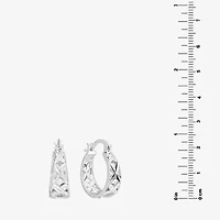 Sparkle Allure Womens Cubic Zirconia 23.3mm Hoop Earrings