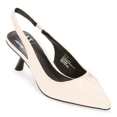 Worthington Womens Valchar Pointed Toe Sling Pumps