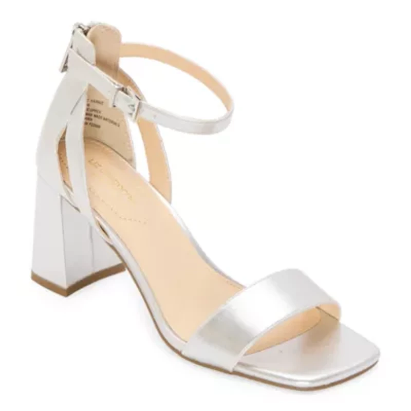 Liz Claiborne Harnie Womens Square Open Toe Block Heel Pumps
