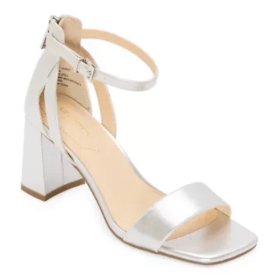 Liz Claiborne Harnie Womens Square Open Toe Block Heel Pumps
