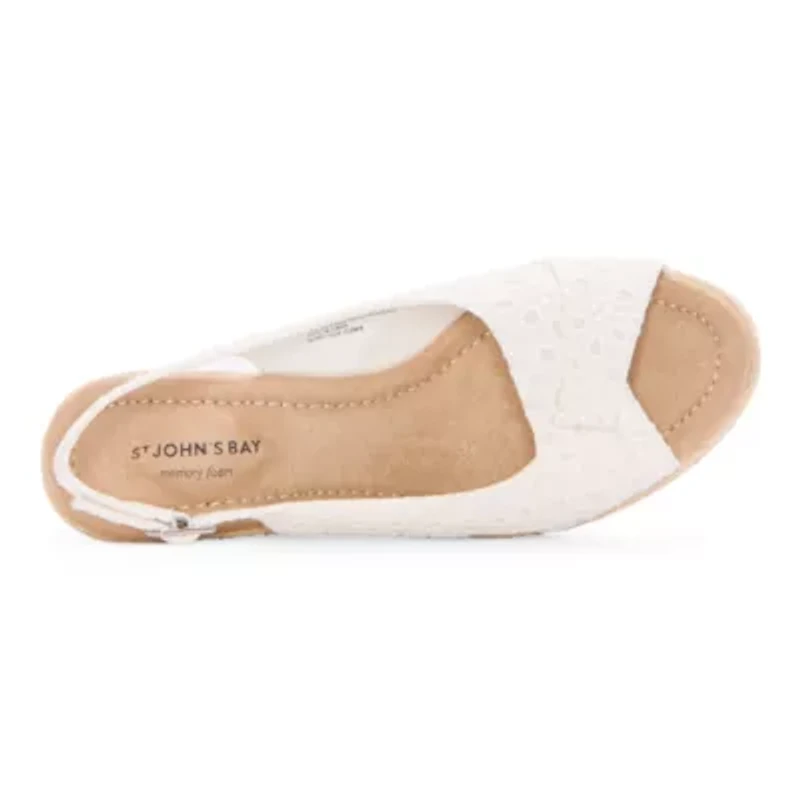 St. John's Bay Womens Lone Wedge Sandals