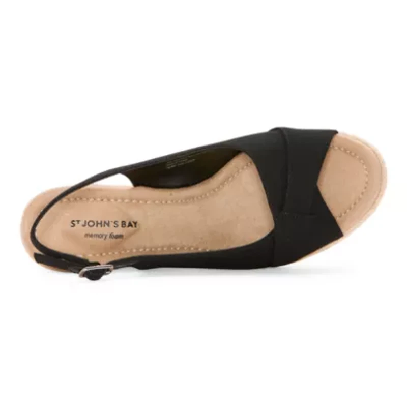 St. John's Bay Womens Lone Wedge Sandals