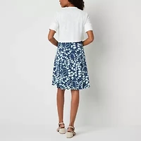 Perceptions Womens Floral Jacket Dress