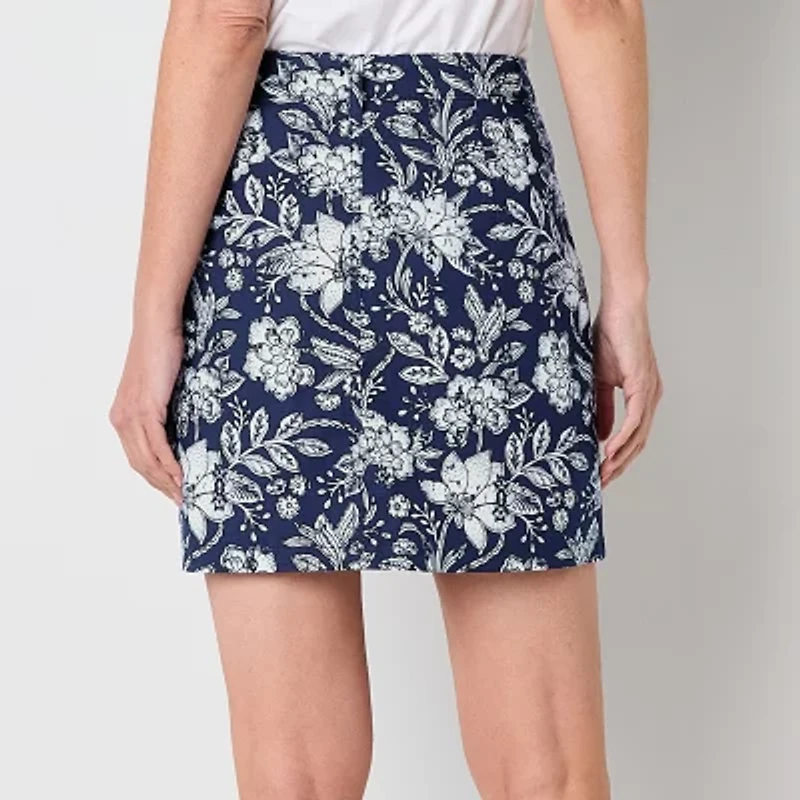 St. John's Bay Womens Mid Rise Tall Skort