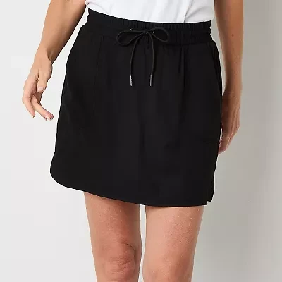 St. John's Bay Womens Mid Rise-Tall Skort