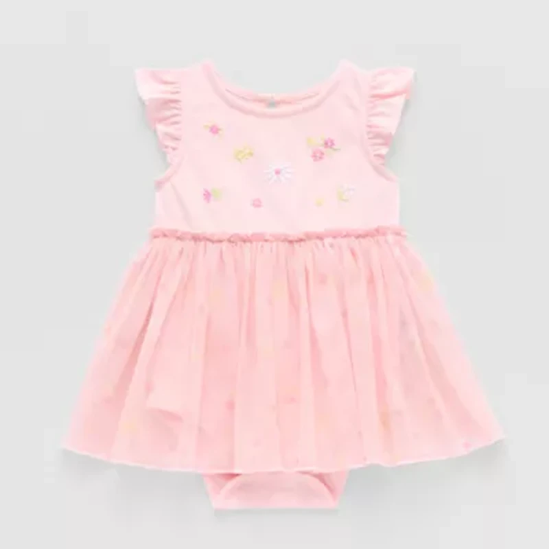 Okie Dokie Baby Girls Short Sleeve A-Line Dress