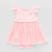 Okie Dokie Baby Girls Short Sleeve A-Line Dress