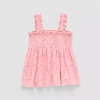 Okie Dokie Baby Girls Square Neck Sleeveless Tank Top