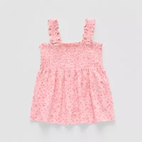 Okie Dokie Baby Girls Square Neck Sleeveless Tank Top