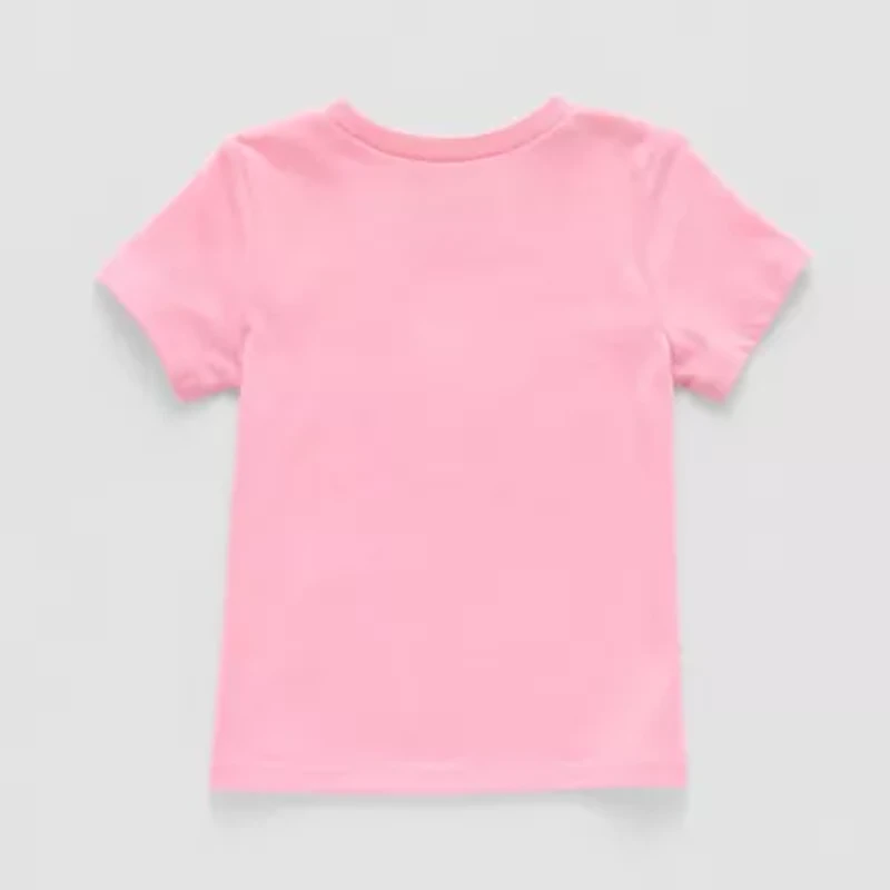 Okie Dokie Toddler & Little Girls Round Neck Short Sleeve Graphic T-Shirt