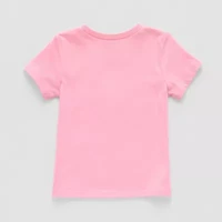 Okie Dokie Toddler & Little Girls Round Neck Short Sleeve Graphic T-Shirt
