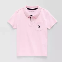 U.S. Polo Assn. Toddler Boys Y Neck Short Sleeve Classic Fit Shirt