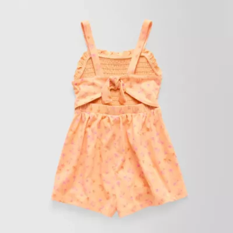 Thereabouts Little Girls Sleeveless Floral Romper