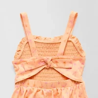 Thereabouts Little Girls Sleeveless Floral Romper