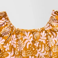 Thereabouts Little & Big Kid Girls Short Sleeve Floral Romper