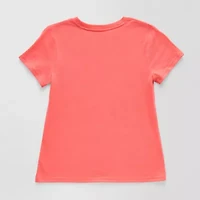 Xersion Little & Big Kid Girls Crew Neck Short Sleeve Regular Fit Graphic T-Shirt