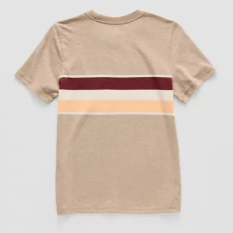 Thereabouts Little & Big Kid Boys Easy-on + Easy-off Sensory Friendly Crew Neck Short Sleeve Adaptive T-Shirt