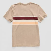 Thereabouts Little & Big Kid Boys Easy-on + Easy-off Sensory Friendly Crew Neck Short Sleeve Adaptive T-Shirt