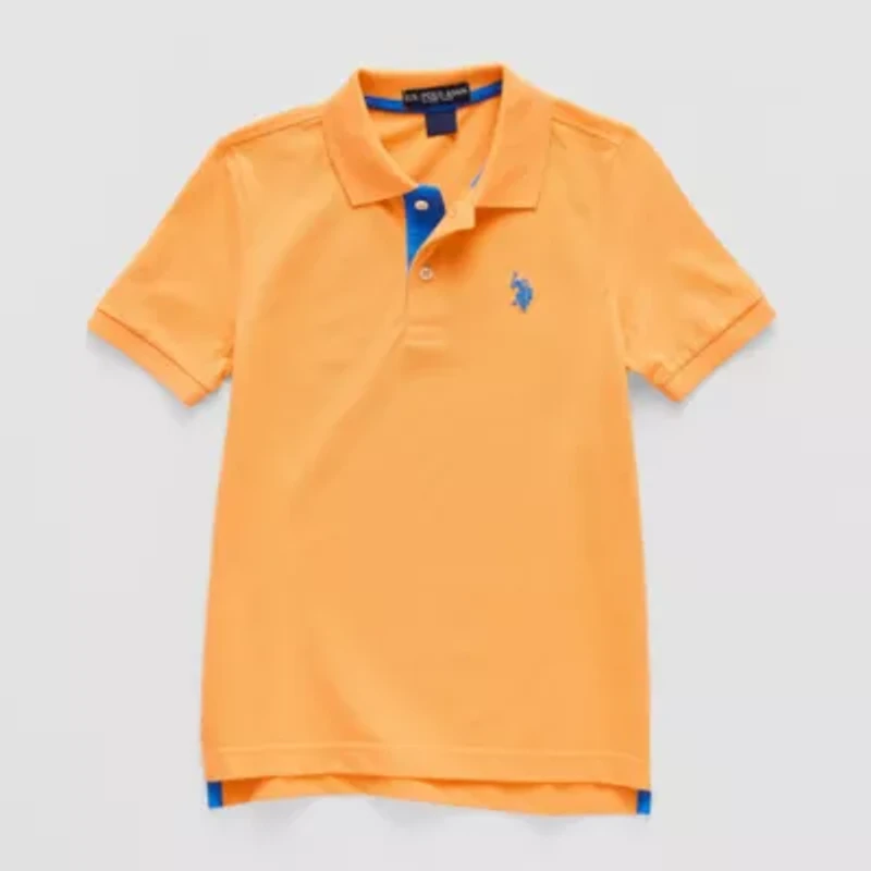 U.S. Polo Assn. Little & Big Kid Boys Short Sleeve Classic Fit Embroidered Shirt