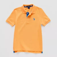 U.S. Polo Assn. Little & Big Kid Boys Short Sleeve Classic Fit Embroidered Shirt