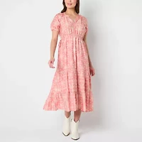 Frye and Co. Womens Short Sleeve Maxi Dress