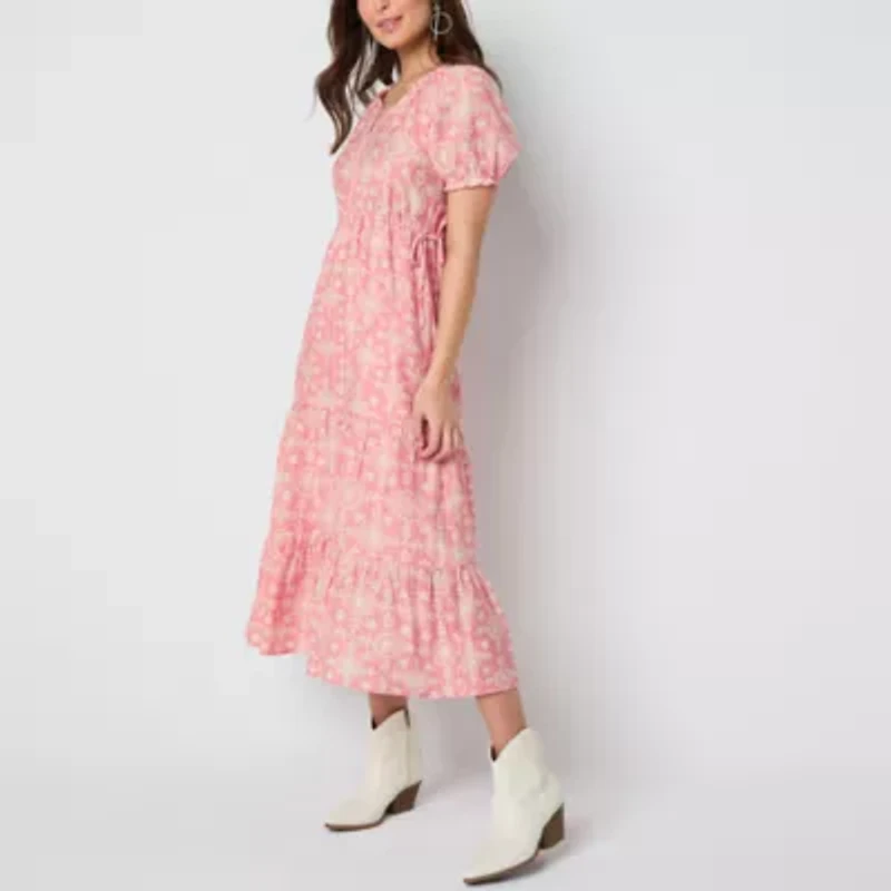 Frye and Co. Womens Short Sleeve Maxi Dress