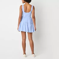 Arizona Built  Shorts Womens Juniors Sleeveless Skater Dress