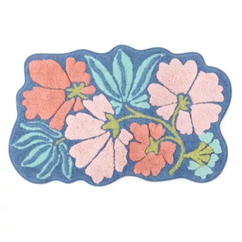 Home Expressions Dazed Floral 20"X32" Bath Rug