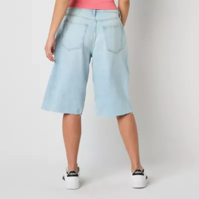Arizona Womens Low Rise Juniors Denim Short