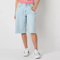 Arizona Womens Low Rise Juniors Denim Short