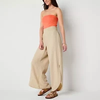 Arizona Womens Juniors Wide Leg Pull-On Pant