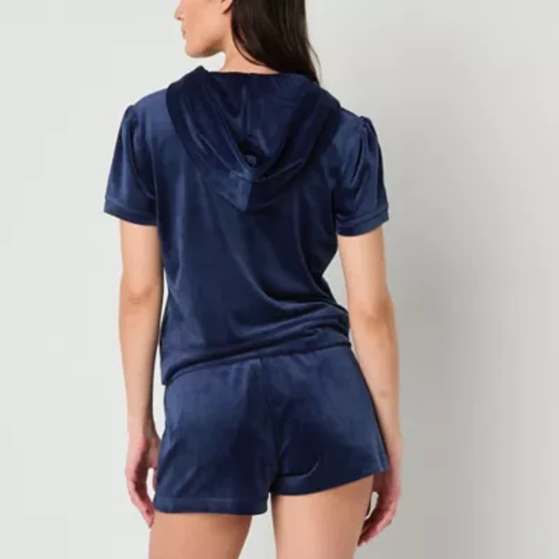 Juicy By Couture Womens Hooded Lightweight Juniors Track Jacket