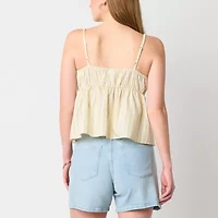 a.n.a Soft Drape Womens Split Tie Neck Sleeveless Camisole