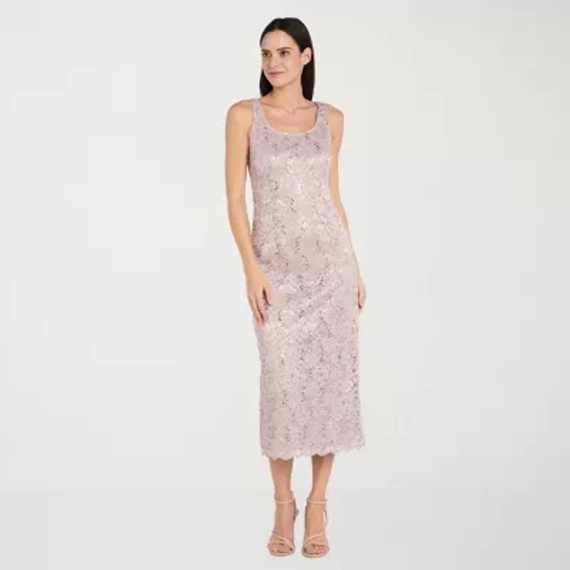 R & M Richards Womens Midi Jacket Dress