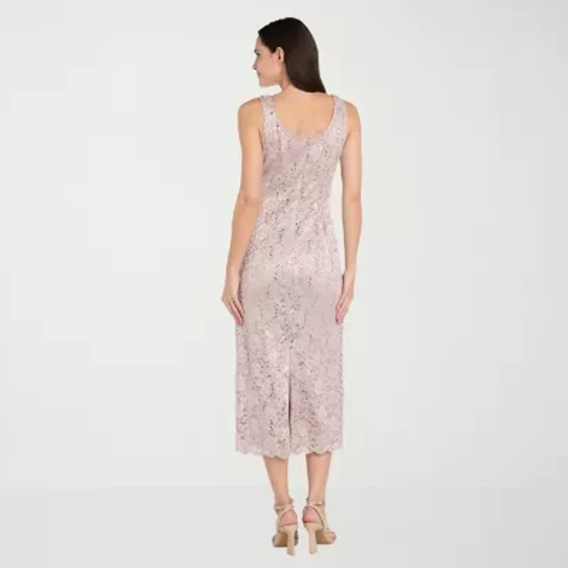 R & M Richards Womens Midi Jacket Dress