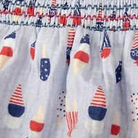 Baby Essentials Americana Girls Sleeveless Romper