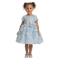 Bonnie Jean Toddler Girls Short Sleeve Fitted A-Line Dress