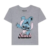 Little & Big Kid Girls Crew Neck Short Sleeve Regular Fit Graphic T-Shirt