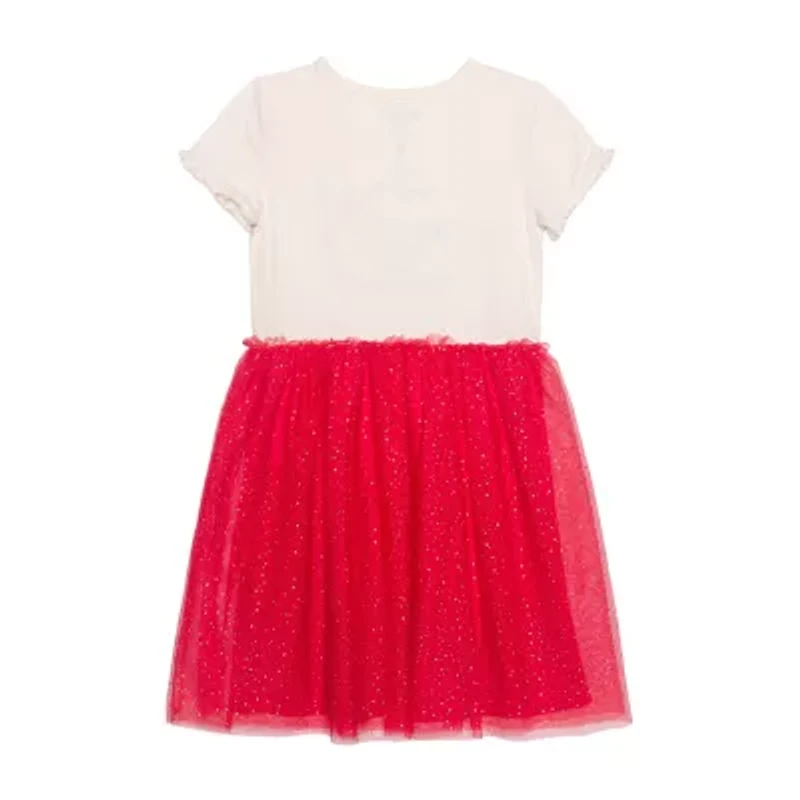 Little & Big Kid Girls Short Sleeve Hello Kitty A-Line Dress